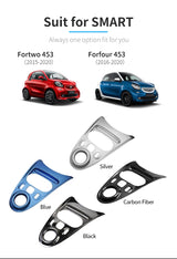 Gear Shift Panel Trim Stainless Steel for Smart 453 Car Interior Accessory GMUNI