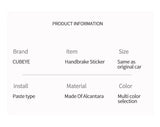 For BMW X1 F48 (2016-2022) Made of Alcantara Center Console Handbrake Button Knob Trim Sticker