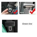 Universal Suede Seat Belt Buckle Pads for Car Trim