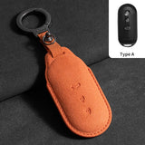 Suede Car Key Case Cover for Aito M9 2024 Car Key Protective Shell Accessories