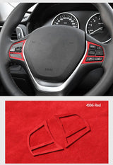 For BMW F20 F21 F30 F34 Steering Wheel Trim Frame Sticker Car Premium Interior Tuning Accessories Made of Alcantara Customizable