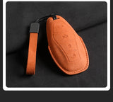 Suede Car Key Case Cover For Hongqi H5 2021 2022 2023 Car Key Shell Accessories For Hongqi H5