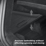 Trunk Organizer for Tesla New Model Y Juniper Launch Refresh 2025 Rear Trunk Storage Bins Side Box Organiser TPE Accessories