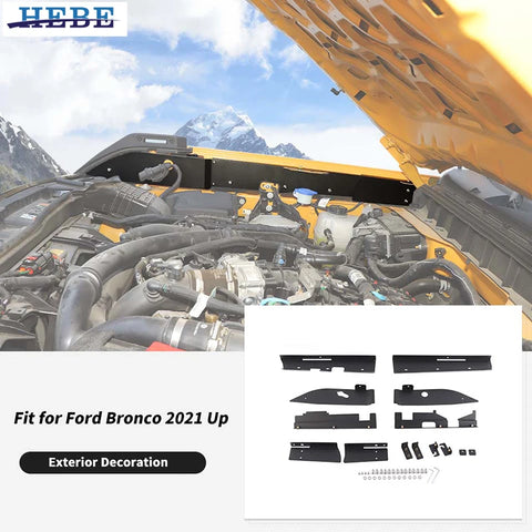 Engine Side Cover Trim for Ford Bronco 2021-2025 Car Interior Accessory HEBE