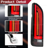 Smoked LED Tail Lights for Toyota Hiace 2005-2018