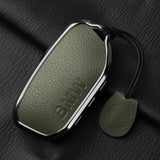 Aluminum Alloy Goatskin Car Key Case Cover for BMW G38 G12 F49 i20 G07 G08 1 5 7 Series x1 x5 x7 ix XM i7 M760 Keychain