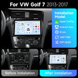 10.1-Inch Android Head Unit with CarPlay for VW Golf 7 2013–2017 Android Head Unit JIUYIN