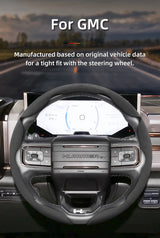 GMC Anti-Slip Suede Faux Leather Wheel Cover Car Interior Accessory Hocasen
