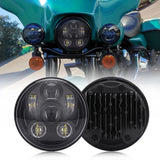 5.75 Inch LED Motorcycle Projector Headlight Led Hi/Lo Beam for Harley Sportster 1200 883 Touring Scrambler Headlamp Accessories