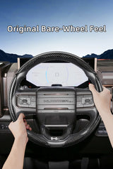 GMC Carbon Fiber Segmented Wheel Cover Silver