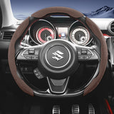 Suzuki Suede Sport Split Snap-On Steering Cover