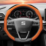 Perforated Leather Wheel Cover for Seat Ibiza Ateca Leon