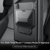 Smabee for Tesla Model Y Launch 2025 Juniper/Model 3 Highland Car Armrest Hidden Storage Box Organizer Accessories Tidying Ca