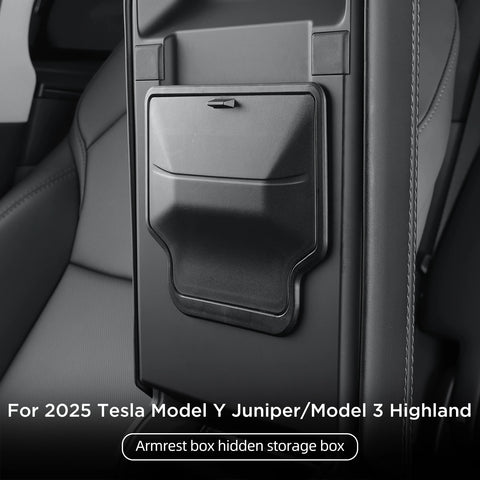 Smabee for Tesla Model Y Launch 2025 Juniper/Model 3 Highland Car Armrest Hidden Storage Box Organizer Accessories Tidying Ca