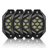 RGB LED Rock Lights For Truck ATV UTV Jeep Off-Road Boat APP Remote Control Car Underglow Neon Lighting Wheel Well Light 12v 24v