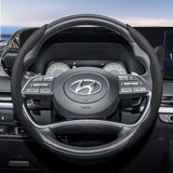 Ventilated Steering Wheel Leather Cover for Hyundai Ioniq Tucson