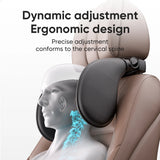 Ergonomic 360° Adjustable Auto Cervical Pillow with Memory Foam & Side Pads for Car Travel BMW Benz