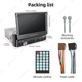 Universal 1Din Retractable Screen Car MP3 Player