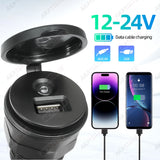 Waterproof AUX USB Extension Cable for 12V-24V Vehicles Car Interior Accessory AKAMATE