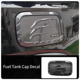 For Jetour Traveller T2 Exterior Car Fuel Tank Cap Decal Black Warrior Styling Accessory