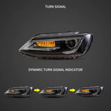 Headlight Dual Beam Projector for VW Jetta 11-18 Car Interior Accessory Vland