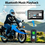 5Inch Wireless CarPlay GPS Navigator for Motorcycles CarPlay Adapter AKAMATE