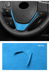 For Toyota RAV4 (2013-2018) Levin / Corolla (2014-2018) Made of Alcantara Steering Wheel Panel Boot Cover Car Interior Accessory