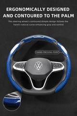 Carbon Fiber Wheel Cover Snap-On for VW Golf Tiguan