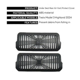 For 2024 Tesla Model 3 highland Under Seat Rear Air Vent Protect Cover Anti-blocking Backseat Outlet Grille Protector Accessorie