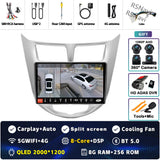 2K QLED Android Multimedia Player for Hyundai Solaris 2010-2016