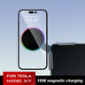 Car Phone Mount Holder 15W Magnetic Wireless Charger Compatible with MagSafe for iPhone for Tesla Model 3 Y X S BYD ATTO 3 17mm