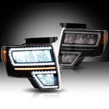 LED Reflection Bowl Headlights for Ford F-150 2009-2014