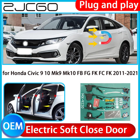 Automatic Electric Soft Close Door Kit for Honda Civic 2012–2021 Car Interior Accessory ZJCGO