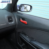Door Handle Trim Carbon Fiber for Chrysler 300C Dodge Charger Car Interior Accessory HEBE