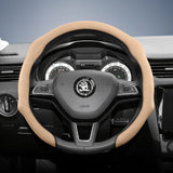 Premium Suede Steering Wheel Cover for Skoda Models