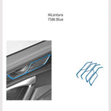 Alcantara Car Door Pull Handle Panel Stickers for Audi A6 A7