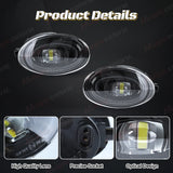 LED Fog Lamp with 2-in-1 DRL for Honda Accord 2008-2013 Car Interior Accessory MAGIC COLORM