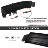 LED Dynamic Amber Side Mirror Turn Signal for Mercedes Benz LED Ambient Light iJDM