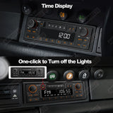 Retro Style 1Din MP3 Radio Bluetooth 5.1 EQ Fast Charge