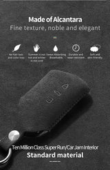For Volkswagen Golf 8 MK8 ID.3 ID.4 ID.6 2020 2021 Formentor Tarraco Alcantara Car Key Case Cover Keychain Accessory Car Inte