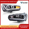Projector Headlights with Angle Eyes for Lancer Evo X