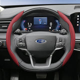 Breathable Leather Steering Wheel Cover for Ford
