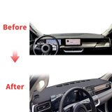 Premium Leather Dashboard Cover Mat for GWM Poer Cannon 2025–2027 Dashboard Mat OEM