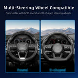 Carbon Fiber Steering Wheel Cover for Audi A4 A6 Q5 Car Interior Accessory Hocasen