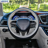 Steering Wheel Trim ABS Cover for Chrysler 300C 2015+ Car Interior Accessory HEBE