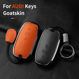 Leather Car Key Case Cover for Audi A1 A3 8V A4 B8 B9 A5 A6 C7 A7 A8 Q3 Q5 Q7 S4 S6 S7 S8 R8 TT Car Interior Accessory OEM