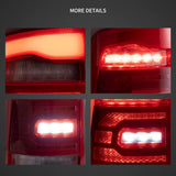 LED Tail Lights with Red Sequential Signal for Ram 09-18 Car Interior Accessory Vland