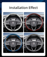 Carbon Fiber Steering Wheel Cover with Quick-Release for Buick Encore GX