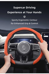 Suede Steering Wheel Cover for Zeekr Non-Slip Fit