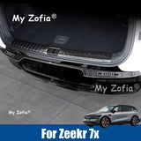 Rear Trunk Bumper Guard Cover Sticker Boot Plate For Zeekr 7X 2025 2026 Car Protector ABS Carbon fiber Decoration Accessories